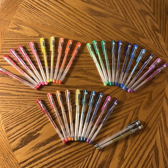 33 New Gel Pens Shimmer + Rainbow of Colors - Picture 13 of 13